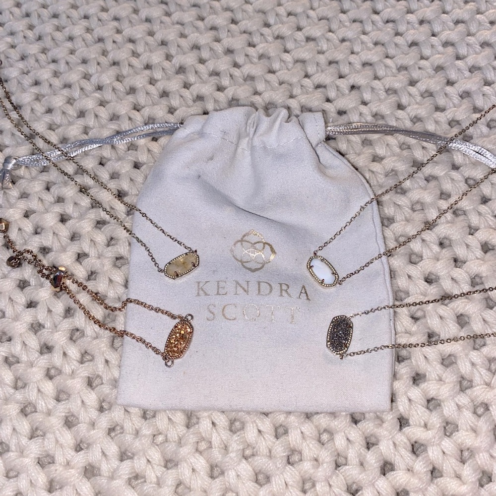 Kendra Scott Adjustable Bracelet with Three Kendra Scott Necklaces